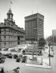 The Motor City circa  Campus Martius Detroit City Hall Bagley Fountain and Majestic Building